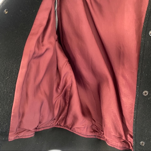 Rag & bone wool and leather bomber jacket - Picture 4 of 6